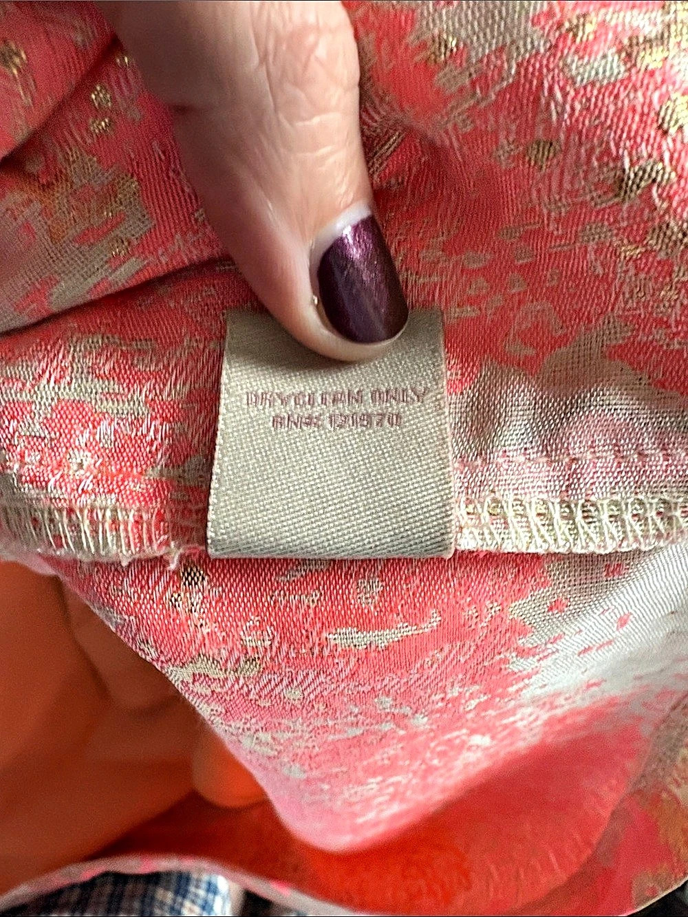 Anthropologie Brocade A-Line Skirt in Pink & Gold Size 6 Like New - Picture 8 of 8